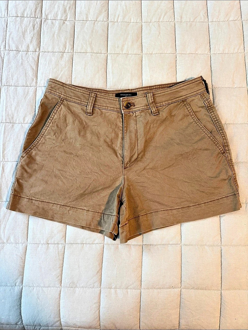 Banana Republic Authentic Chino Utility Short Cotton Brown Size 4